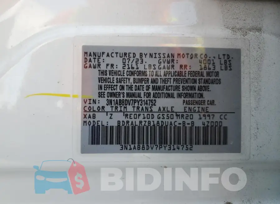 3N1AB8DV7PY314752 Photo# 13