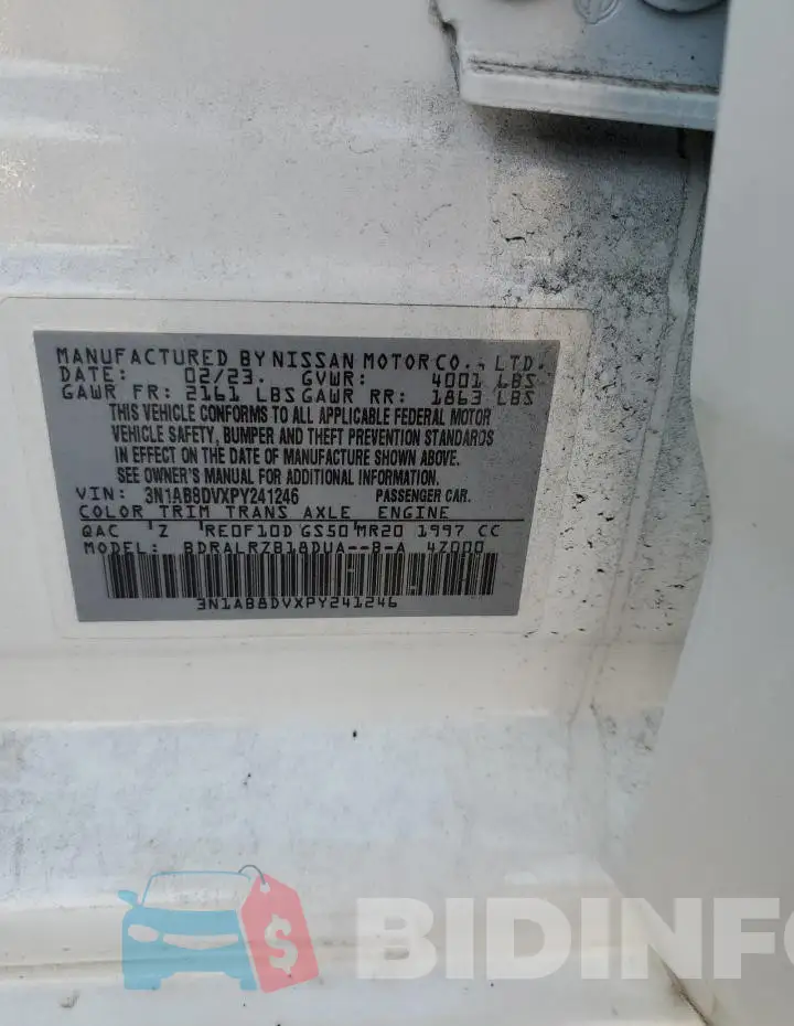 3N1AB8DVXPY241246 Photo# 12