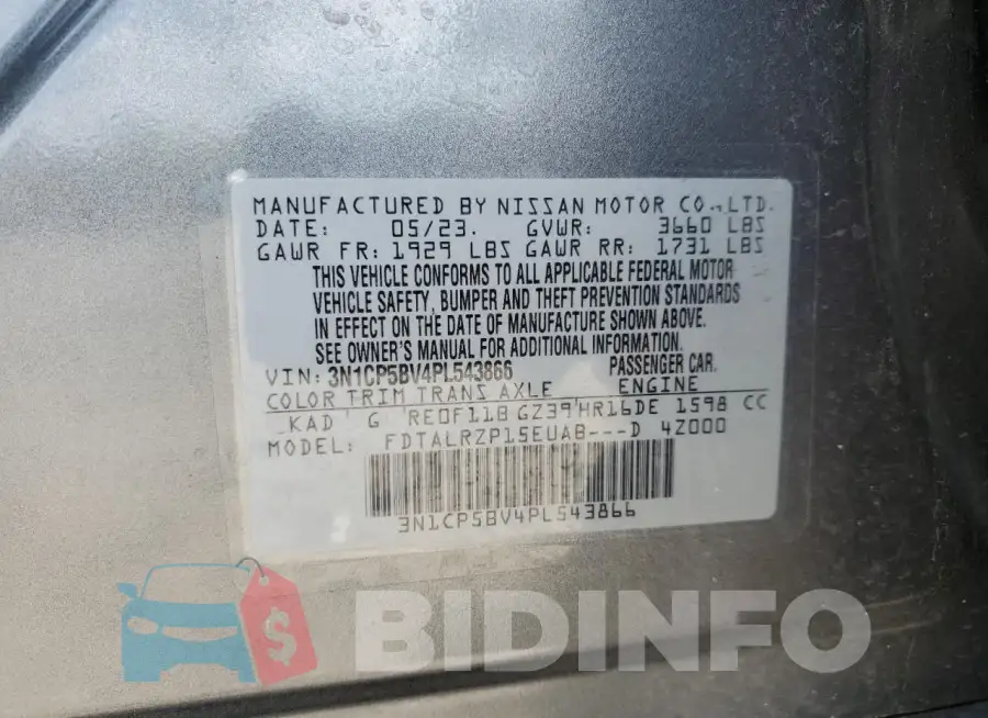 3N1CP5BV4PL543866 Photo# 12