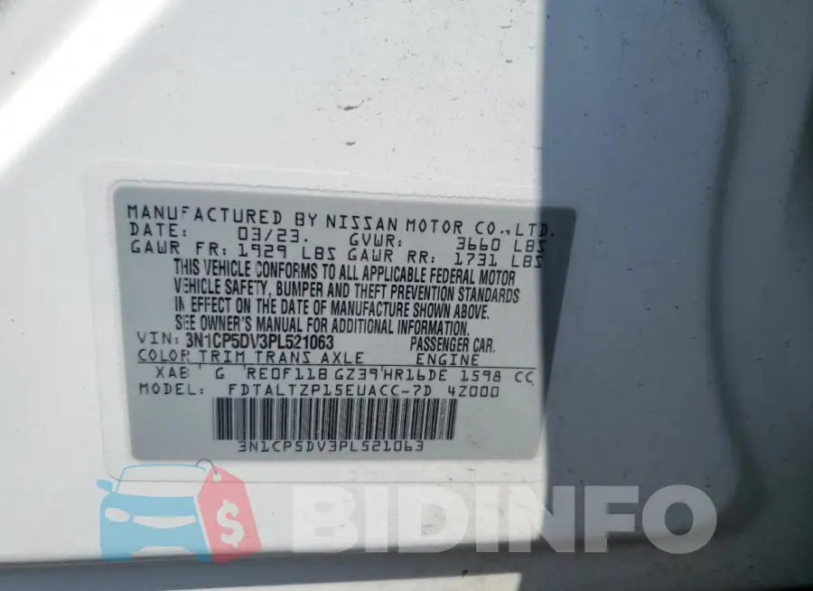 3N1CP5DV3PL521063 Photo# 12