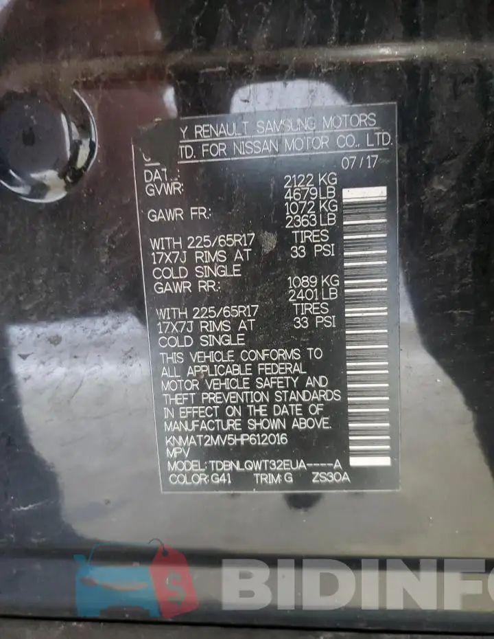 KNMAT2MV5HP612016 Photo# 14