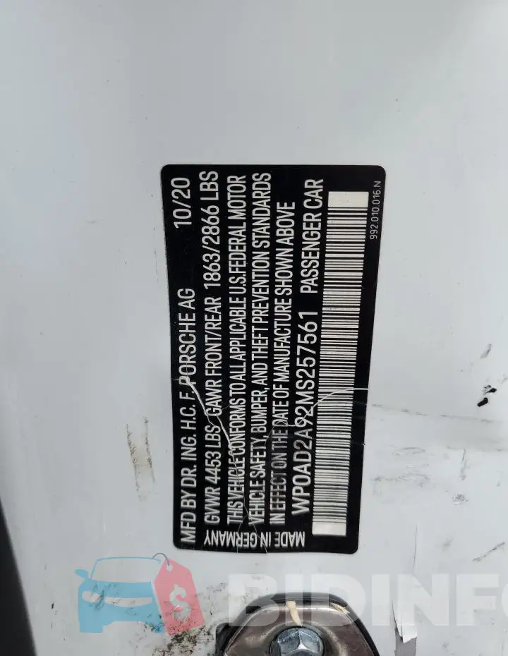 WP0AD2A92MS257561 Photo# 12