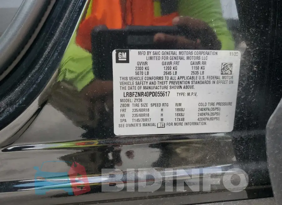 LRBFZNR40PD055617 Photo# 14