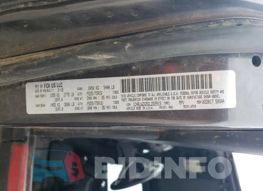 1C4BJWDG5GL222915 Photo# 12