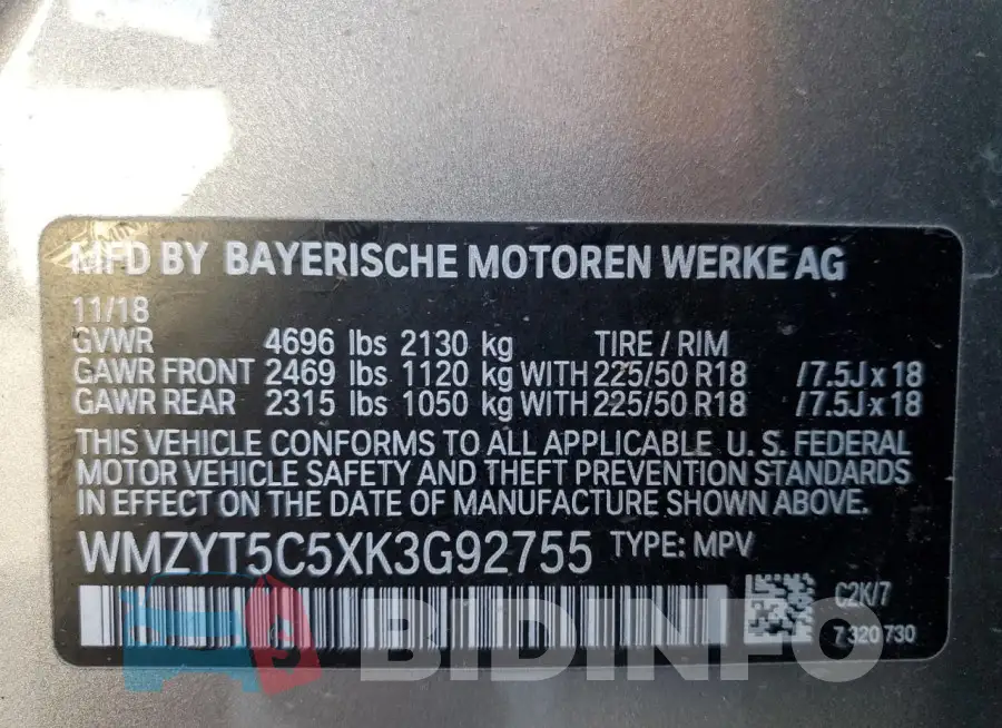 WMZYT5C5XK3G92755 Photo# 12