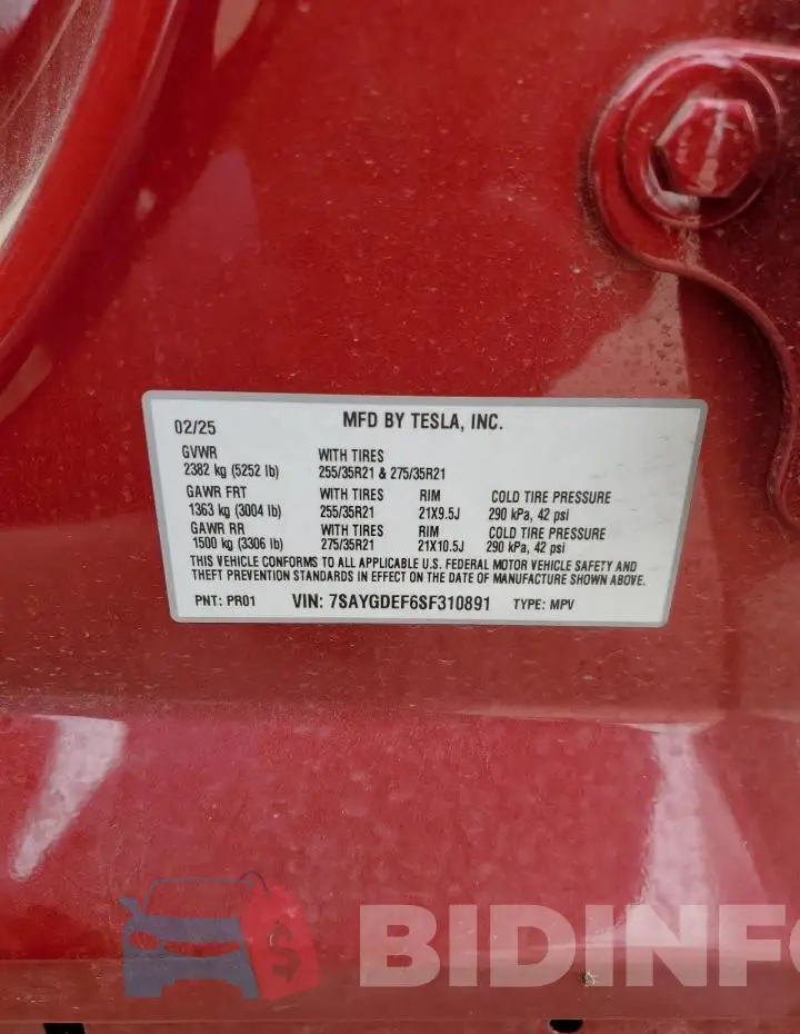 7SAYGDEF6SF310891 Photo# 13