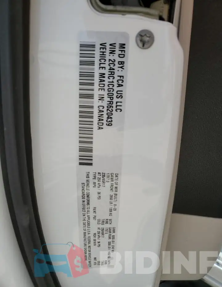 2C4RC1CG0PR620439 Photo# 14