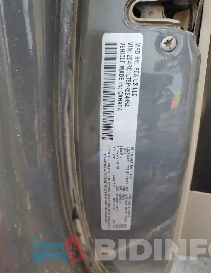 2C4RC1L75PR554454 Photo# 14