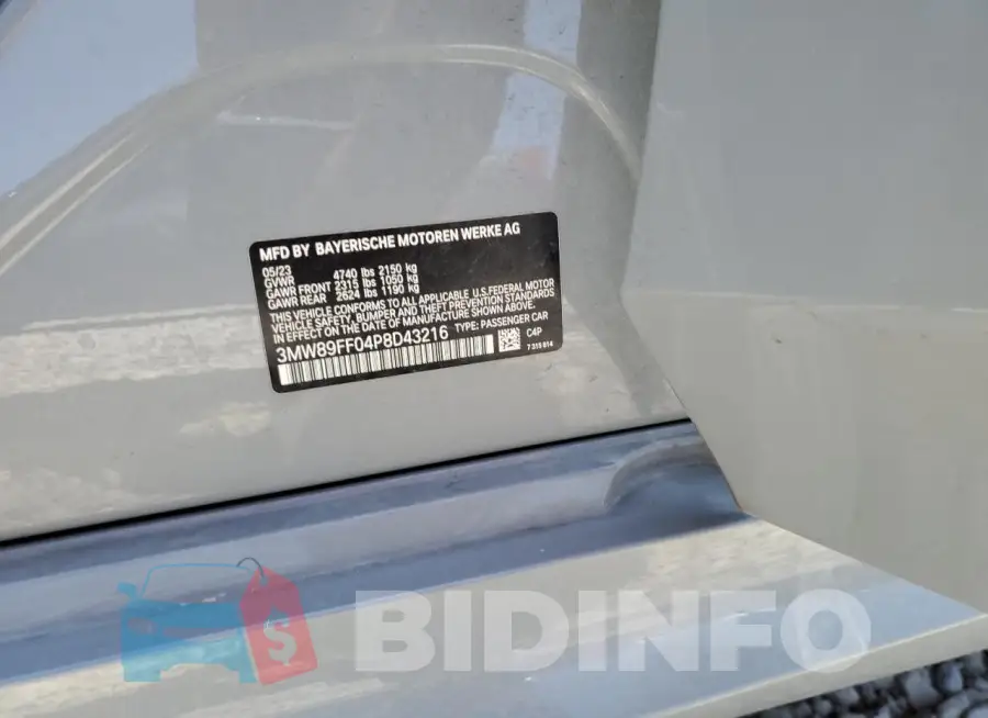 3MW89FF04P8D43216 Photo# 12
