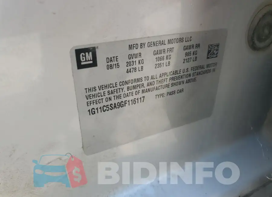 1G11C5SA9GF116117 Photo# 12