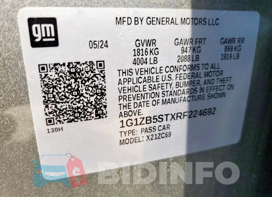 1G1ZB5STXRF224692 Photo# 12