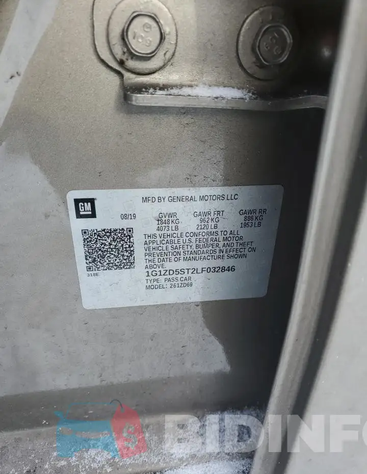 1G1ZD5ST2LF032846 Photo# 12