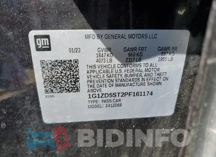 1G1ZD5ST2PF161174 Photo# 13