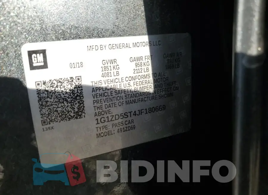 1G1ZD5ST4JF180669 Photo# 12