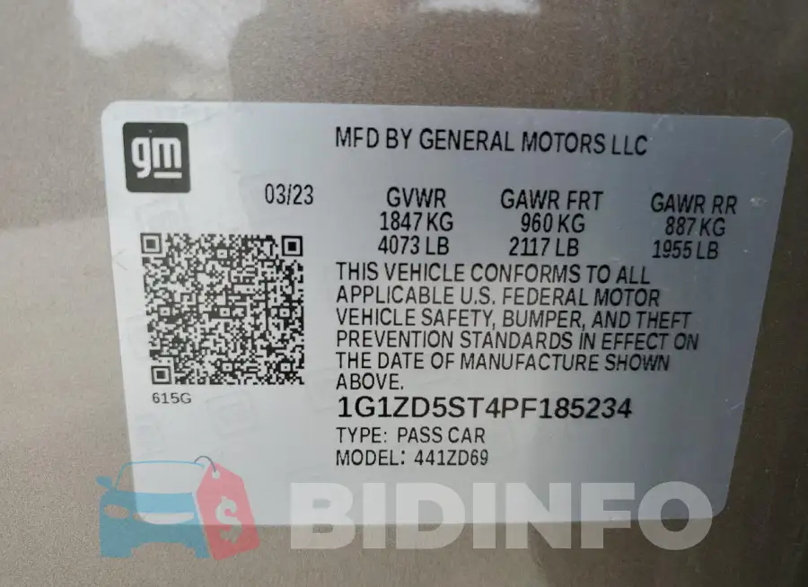 1G1ZD5ST4PF185234 Photo# 12