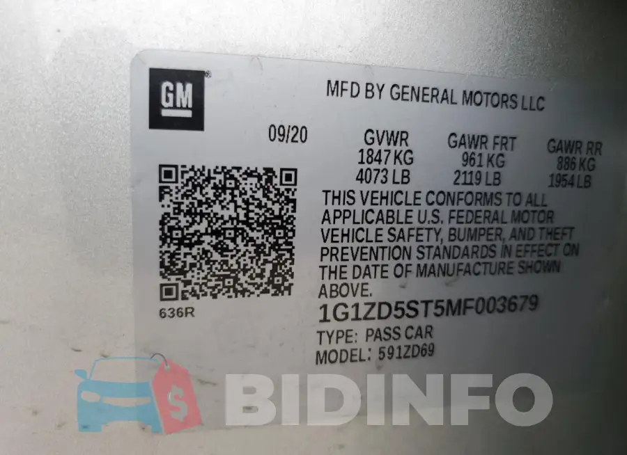 1G1ZD5ST5MF003679 Photo# 12