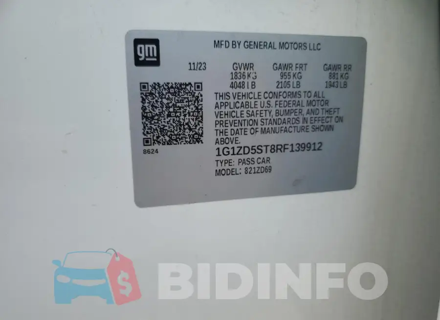1G1ZD5ST8RF139912 Photo# 13