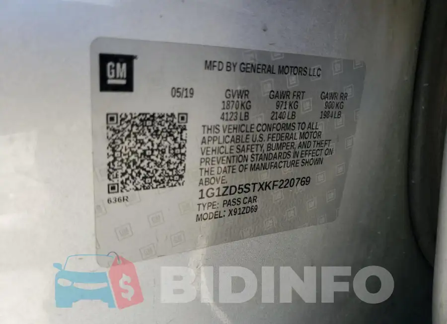 1G1ZD5STXKF220769 Photo# 12
