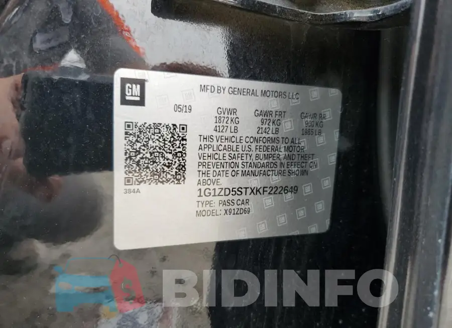 1G1ZD5STXKF222649 Photo# 13