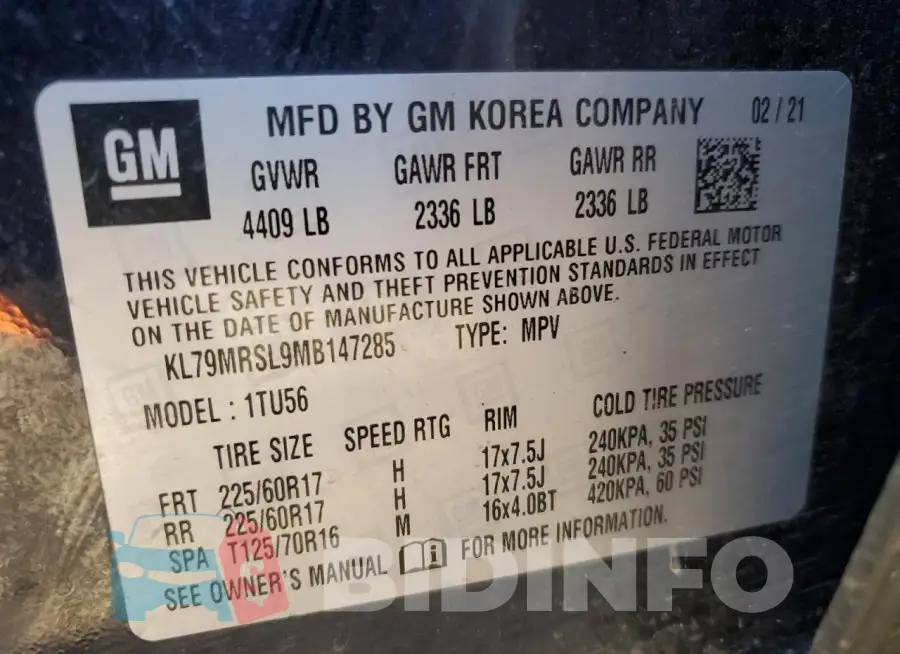 KL79MRSL9MB147285 Photo# 14