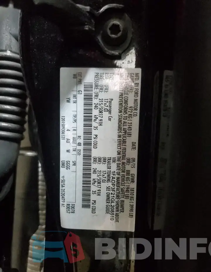 1FADP3F21GL208510 Photo# 13