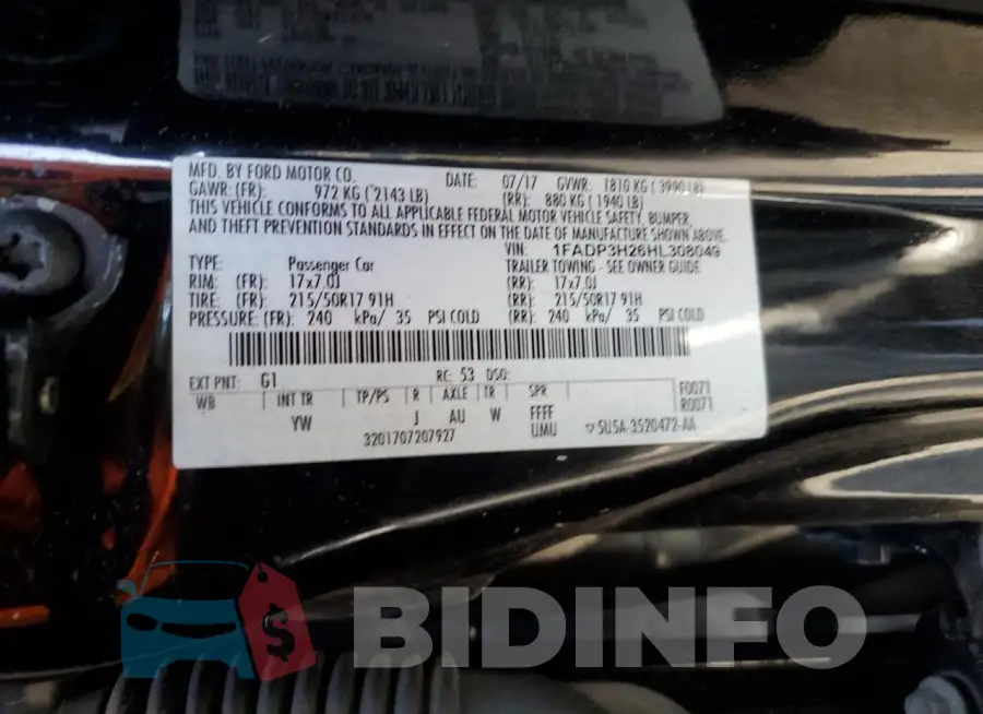 1FADP3H26HL308049 Photo# 13