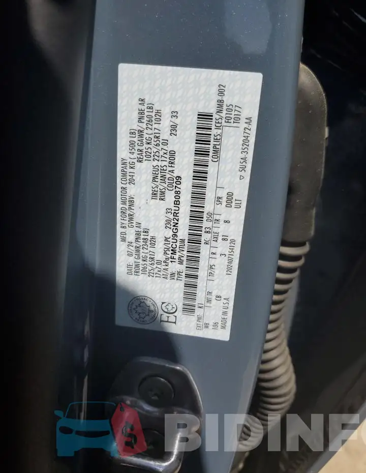 1FMCU9GN2RUB08709 Photo# 13
