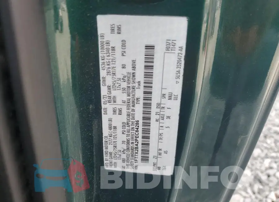 1FT7X2BA2PEC84286 Photo# 12