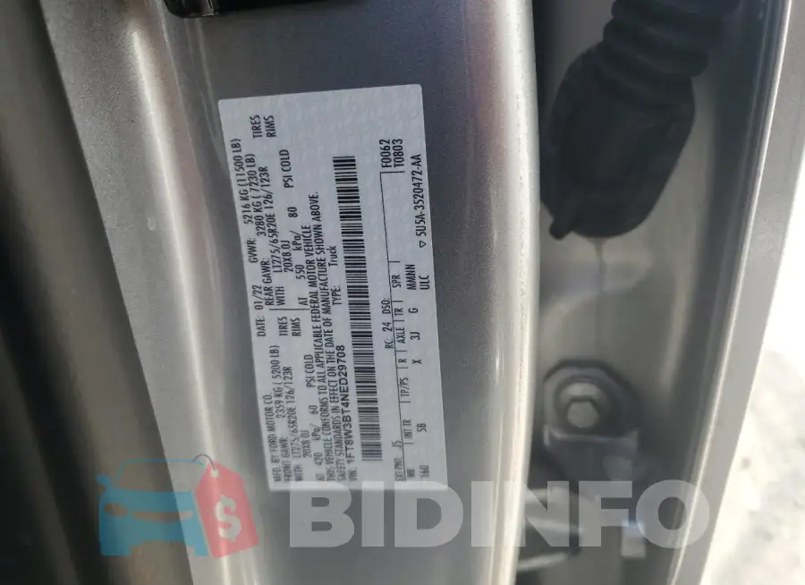 1FT8W3BT4NED29708 Photo# 13