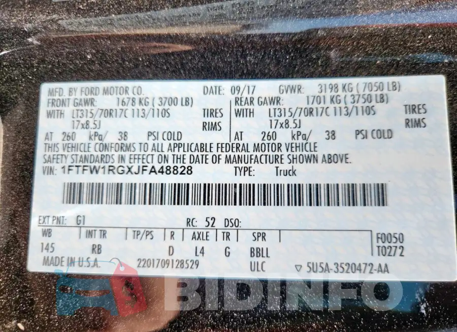 1FTFW1RGXJFA48828 Photo# 12