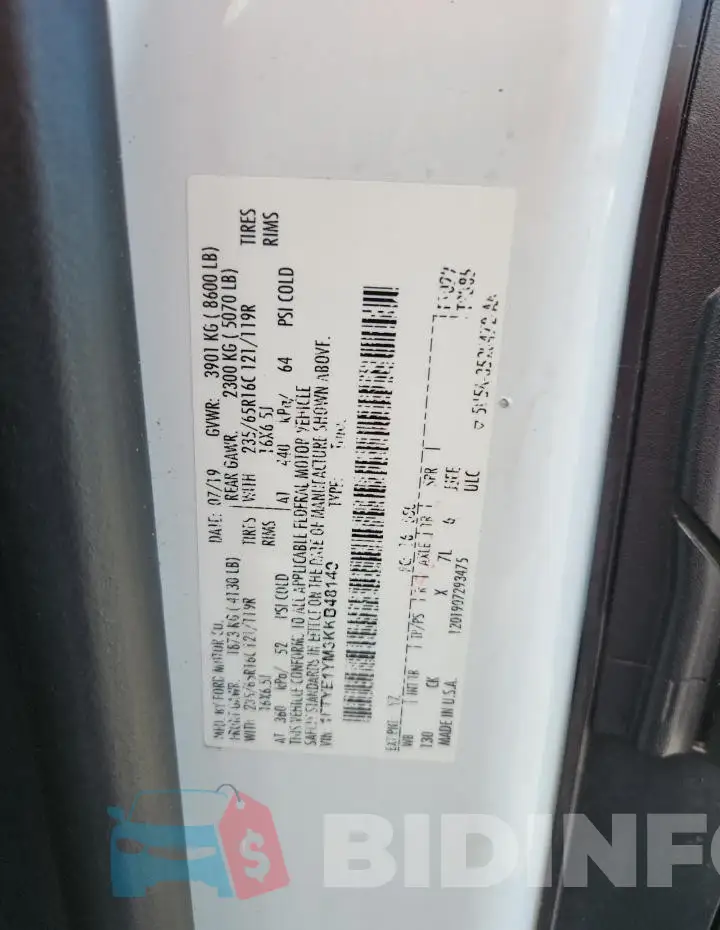 1FTYE1YM3KKB48149 Photo# 13