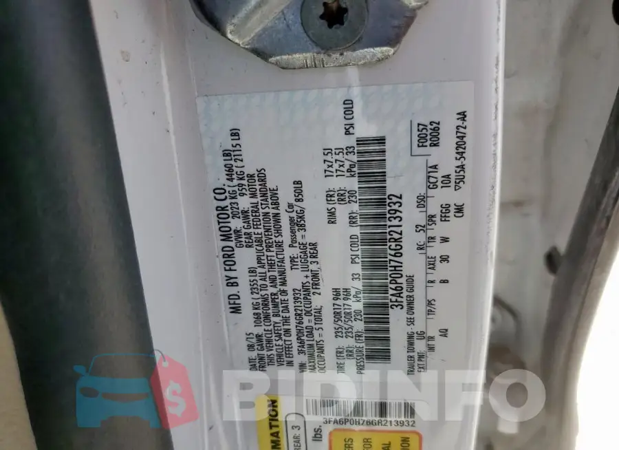 3FA6P0H76GR213932 Photo# 12