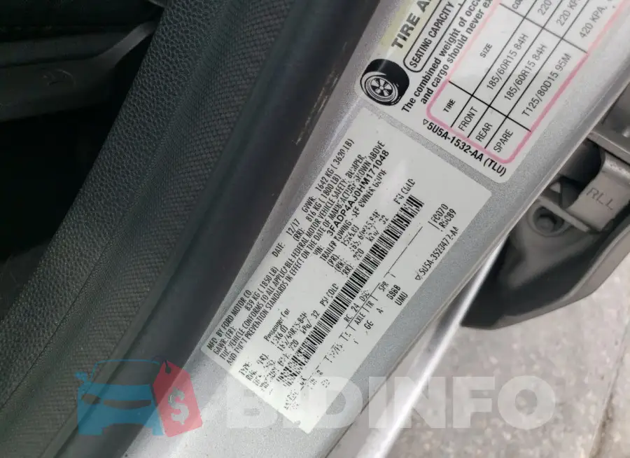 3FADP4AJ0HM171048 Photo# 12