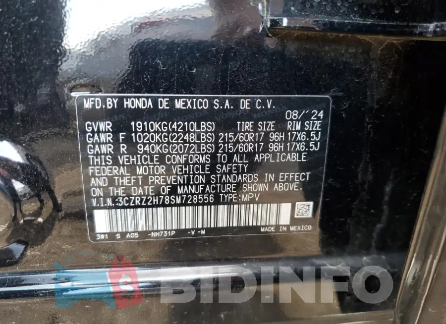 3CZRZ2H78SM728556 Photo# 13