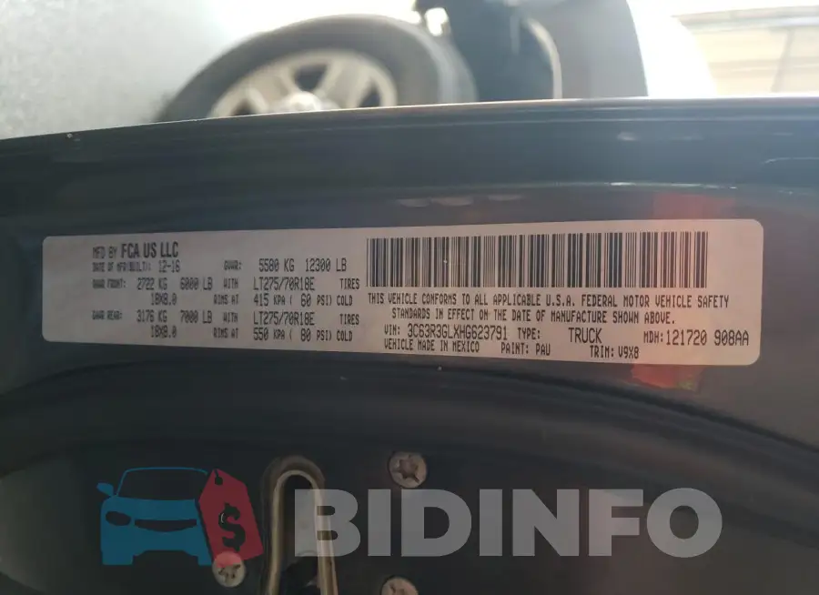 3C63R3GLXHG623791 Photo# 12