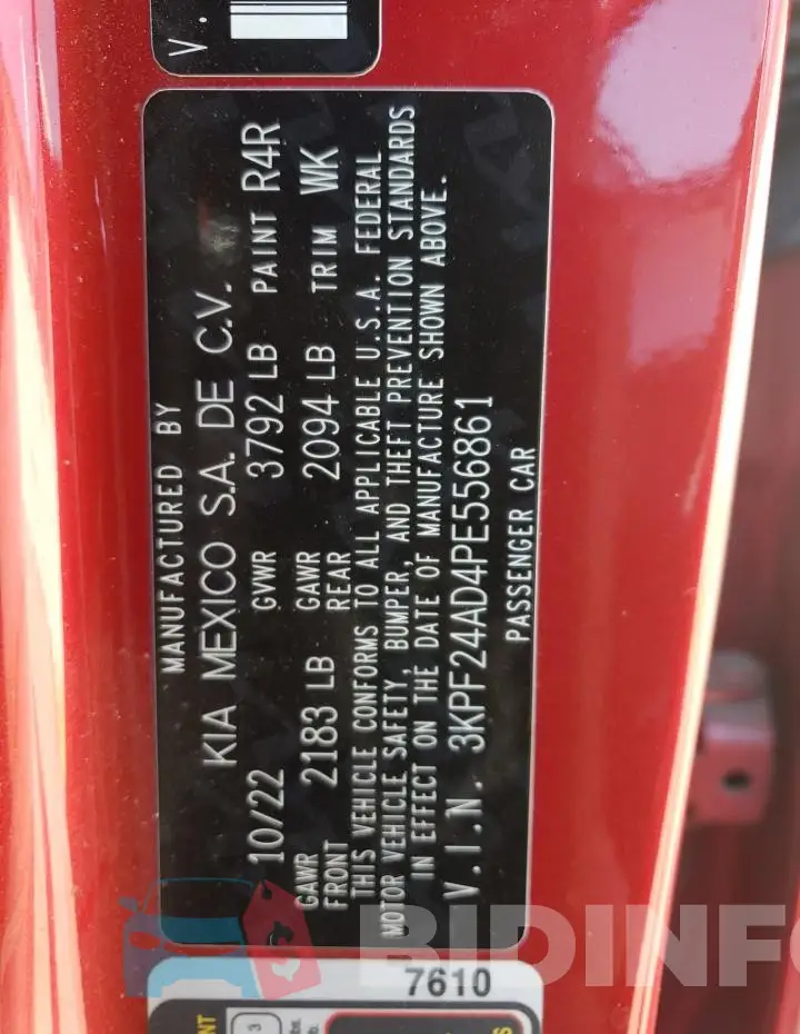 3KPF24AD4PE556861 Photo# 12