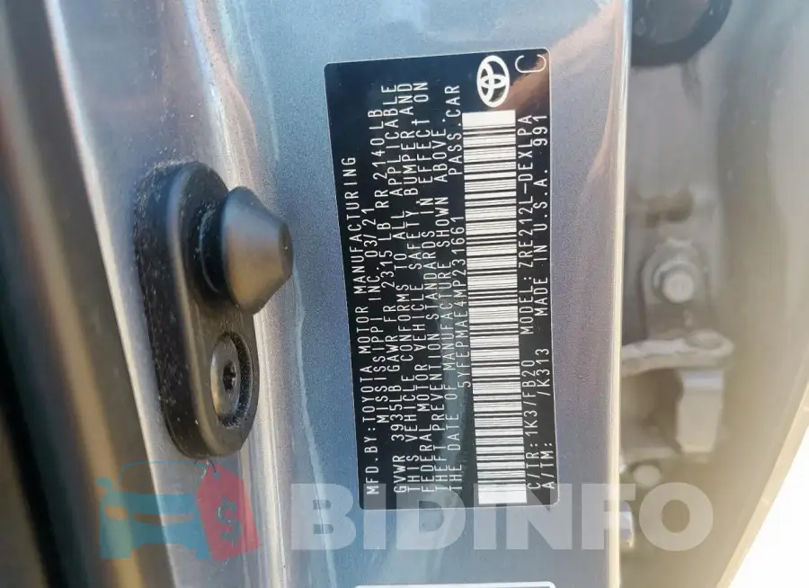 5YFEPMAE4MP231661 Photo# 12
