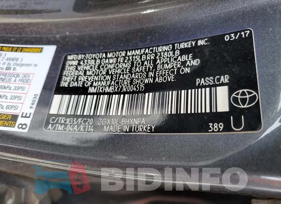 NMTKHMBX7JR004515 Photo# 13
