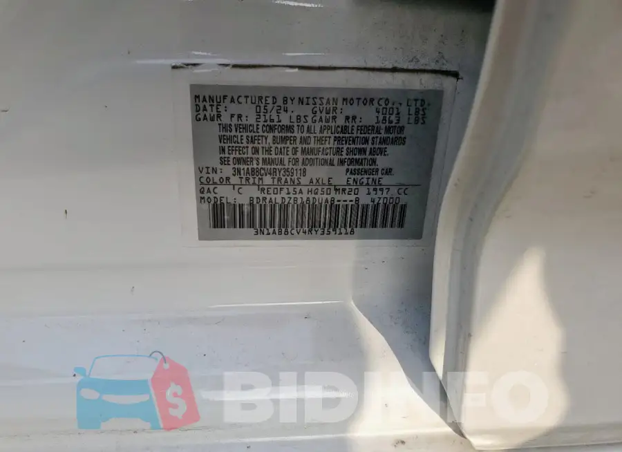 3N1AB8CV4RY359118 Photo# 12