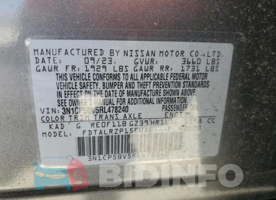 3N1CP5BV5RL478240 Photo# 14