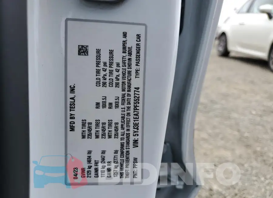5YJ3E1EA7PF552774 Photo# 12