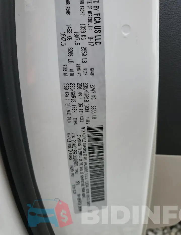2C4RC1BG2JR100851 Photo# 13