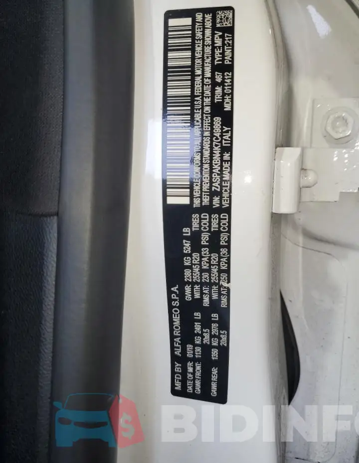 ZASPAKBN4K7C49869 Photo# 13