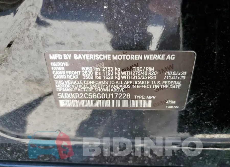 5UXKR2C56G0U17228 Photo# 12