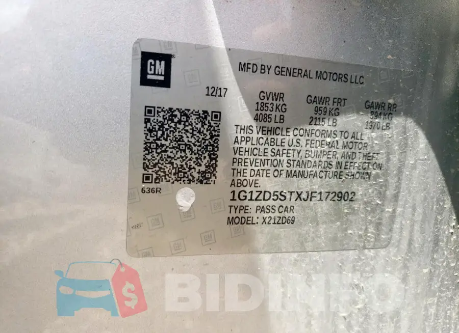 1G1ZD5STXJF172902 Photo# 13