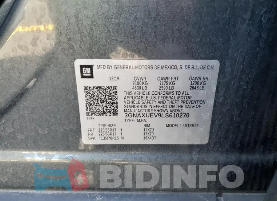 3GNAXUEV9LS610270 Photo# 14