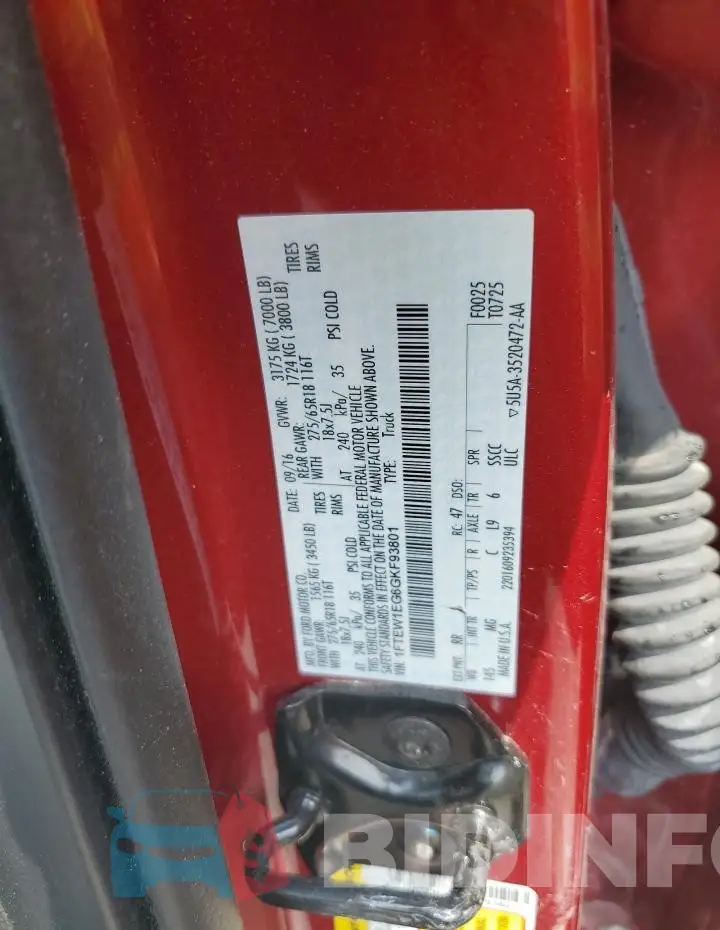 1FTEW1EG6GKF93801 Photo# 12