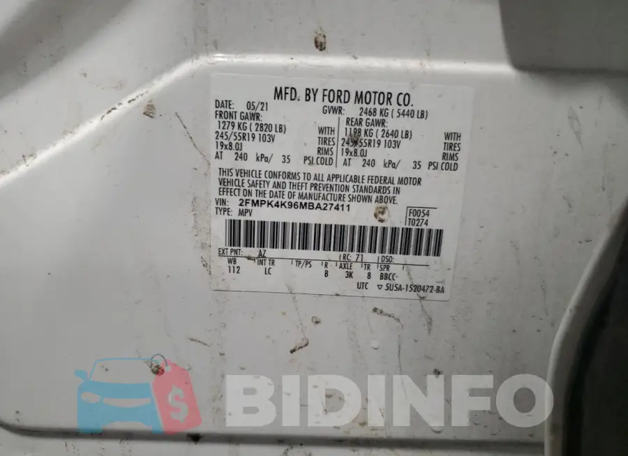 2FMPK4K96MBA27411 Photo# 13