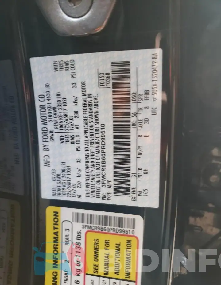 3FMCR9B60PRD99510 Photo# 13