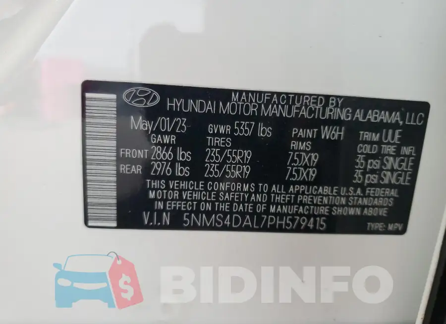 5NMS4DAL7PH579415 Photo# 13